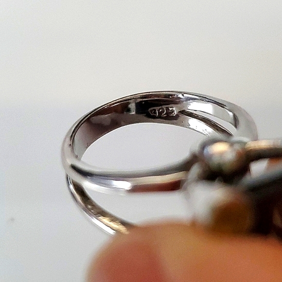 COCKTAIL Smokey Quartz Ring with Citrine Prongs | Size 6.75 - Picture 4 of 7